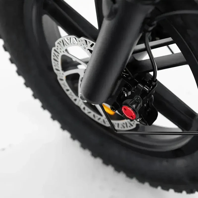OUXI C80 Mini Fatbike - Zwart (inclusief voetsteuntjes & alarm)