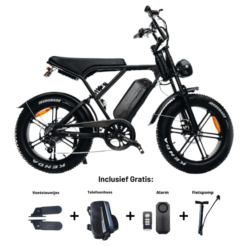 OUXI H9 Fatbike - 2025 Model - Zwart