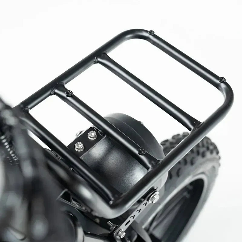 QM Wheels V20 Pro Fatbike – Zwart (inclusief achterzitje, voetsteuntjes, voorrek & alarm)