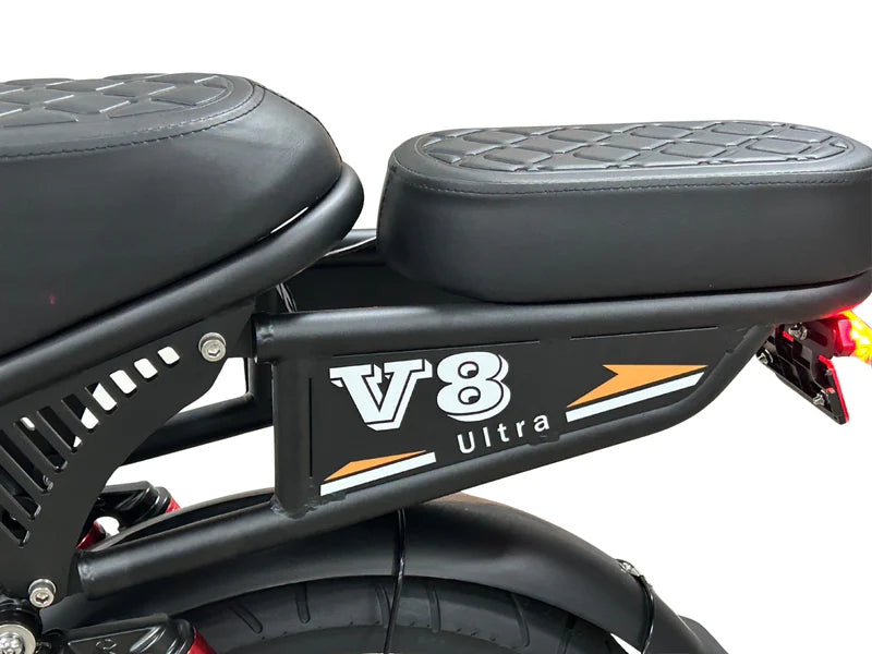 OUXI V8 Ultra Fatbike - 2026 Model - Grijs (inclusief achterzitje, voetsteuntjes & alarm)