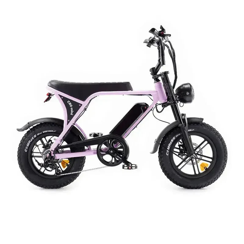 OUXI C80 Mini Fatbike - Roze (inclusief voetsteuntjes & alarm)