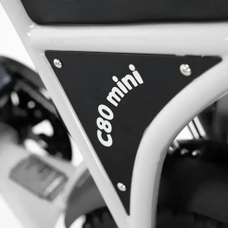 OUXI C80 Mini Fatbike - Blauw (inclusief voetsteuntjes & alarm)