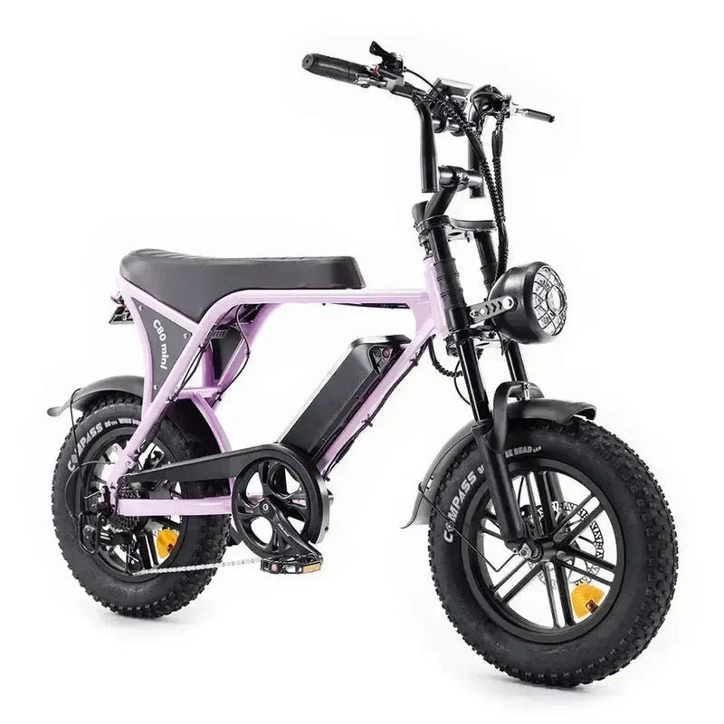 OUXI C80 Mini Fatbike - Roze (inclusief voetsteuntjes & alarm)