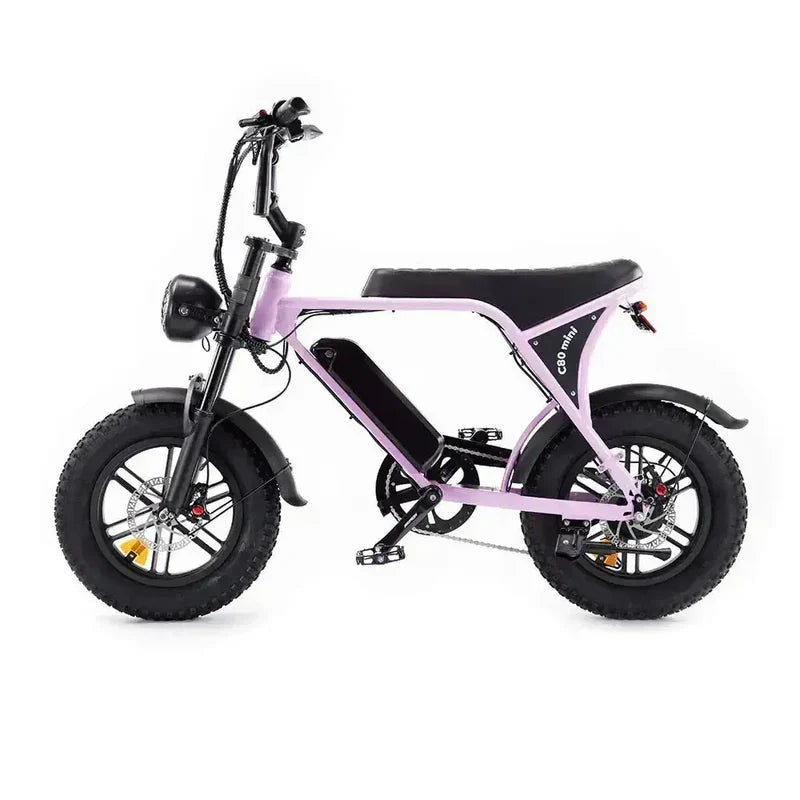 OUXI C80 Mini Fatbike - Roze (inclusief voetsteuntjes & alarm)