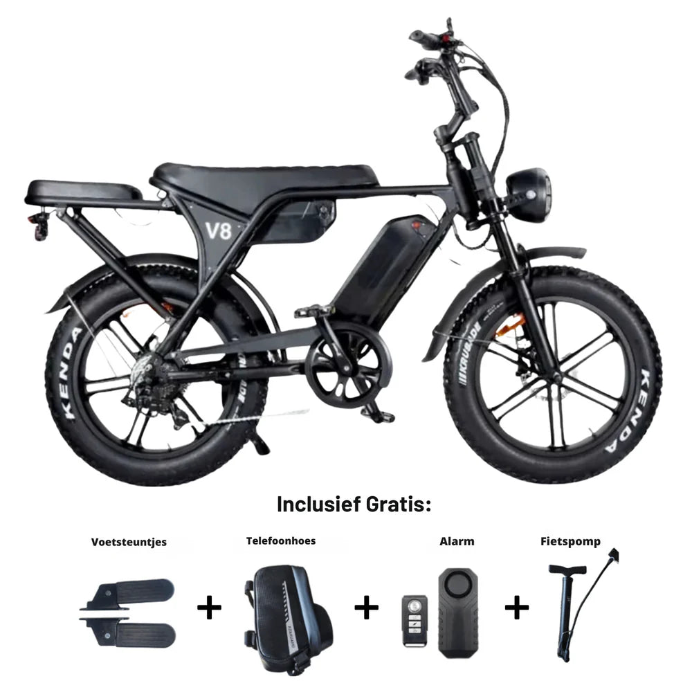 OUXI V8 3.0 Max Fatbike - 2025 Model - Zwart